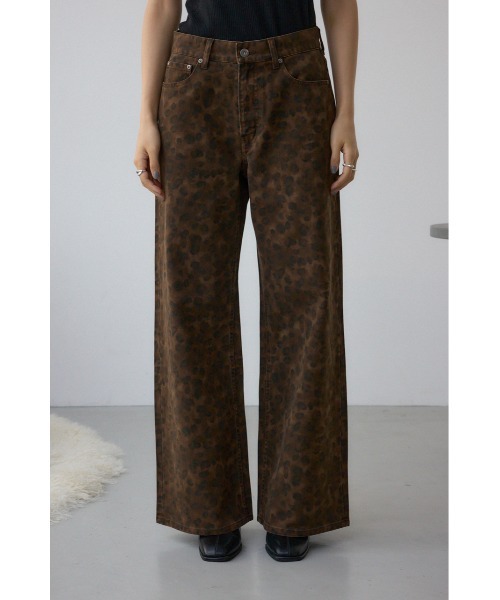 AZUL by moussy(アズールバイマウジー)の「【サイズ,身長別画像あり】AZUL DENIM 起毛ツイルレオパードデニム(デニムパンツ・レディース・ブラック系その他/ブラウン系その他・SMALL/MEDIUM)」の6枚目の写真