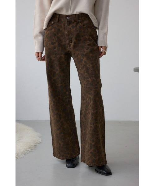 AZUL by moussy(アズールバイマウジー)の「【サイズ,身長別画像あり】AZUL DENIM 起毛ツイルレオパードデニム(デニムパンツ・レディース・ブラック系その他/ブラウン系その他・SMALL/MEDIUM)」の13枚目の写真