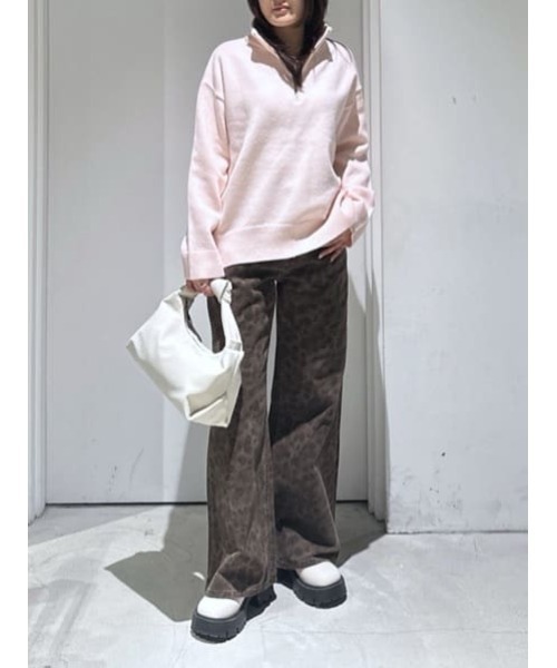 AZUL by moussy(アズールバイマウジー)の「【サイズ,身長別画像あり】AZUL DENIM 起毛ツイルレオパードデニム(デニムパンツ・レディース・ブラック系その他/ブラウン系その他・SMALL/MEDIUM)」の17枚目の写真