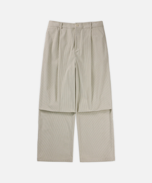 DRAW FIT(ドローフィット)の「エッセンシャルワイドワンタッチコーデュロイパンツ【IVORY】(その他パンツ・メンズ・その他・MEDIUM/LARGE/X-LARGE)」の4枚目の写真