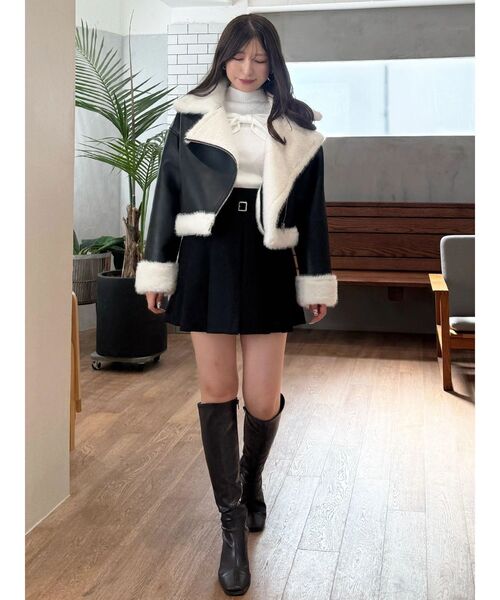 MERCURYDUO(マーキュリーデュオ)の「オフショルリボンパールニット(ニット/セーター・レディース・ブラック/ピンク/オフホワイト・FREE)」の19枚目の写真