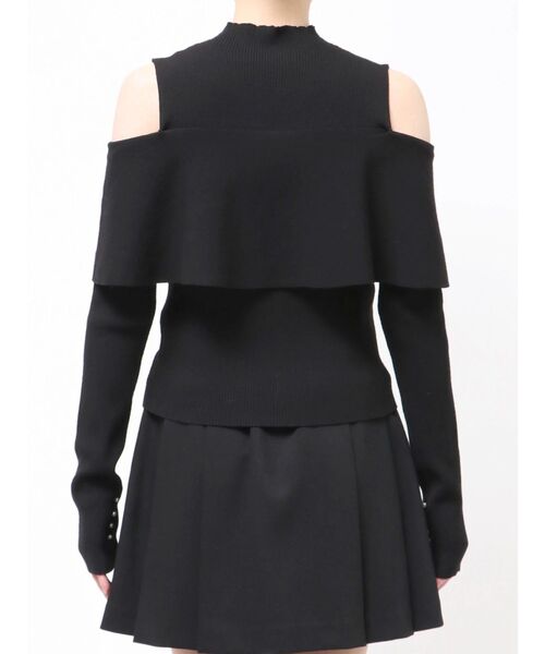 MERCURYDUO(マーキュリーデュオ)の「オフショルリボンパールニット(ニット/セーター・レディース・ブラック/ピンク/オフホワイト・FREE)」の22枚目の写真