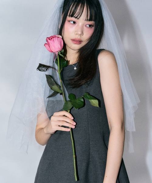 ZEROPLANET（ゼロプラネット）の「オスカー スリーブレス ミニワンピース [チャコール]（ワンピース・レディース・その他・SMALL/MEDIUM）」の5枚目の写真