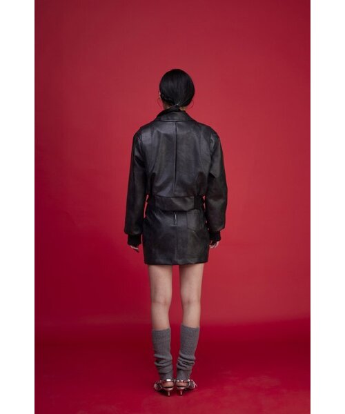 CAPRICIEUX(カプリシュー)の「Amber leather skirt (black)(スカート・レディース・その他・SMALL)」の7枚目の写真