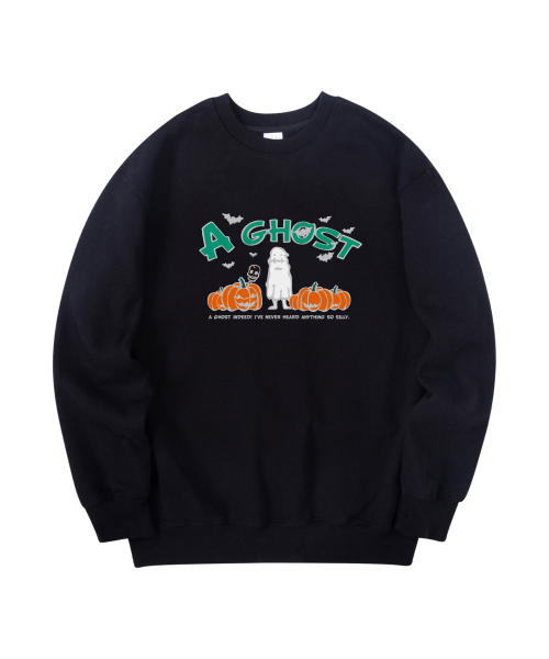 RADINEO(ラディネオ)の「ハロウィンゴーストマンツーマンブラック(スウェット・メンズ・その他・MEDIUM/LARGE/X-LARGE)」の1枚目の写真