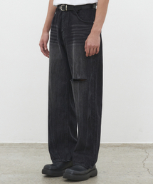 DECET（デケト）の「Mid Rise Wide Jeans DCPT027DMCRBlack（デニムパンツ）」
