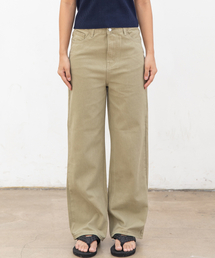 CHAMBROS（チャンブロス）の「ウィメンズセミワイドウォッシングデニムパンツ[コットンライトカーキ]（デニムパンツ）」