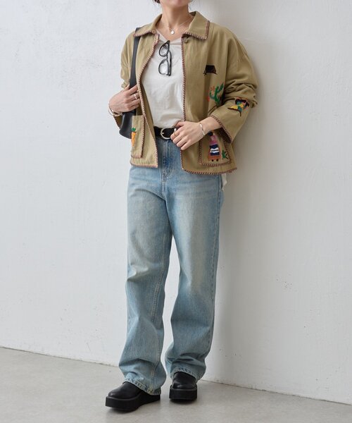 BEARDSLEY（ビアズリー）の「襟付きメキシカンジャケット（その他アウター・レディース・ベージュ・FREE）」の10枚目の写真