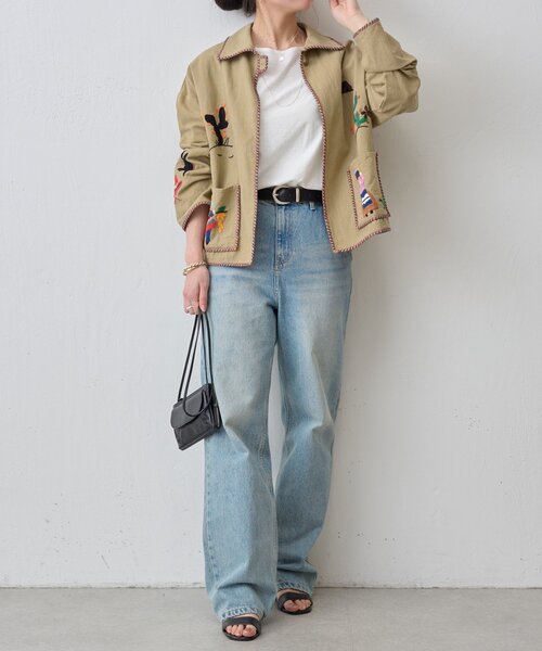 BEARDSLEY（ビアズリー）の「襟付きメキシカンジャケット（その他アウター・レディース・ベージュ・FREE）」の13枚目の写真