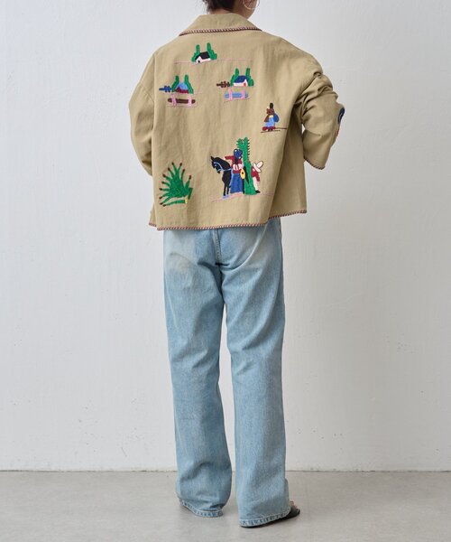 BEARDSLEY（ビアズリー）の「襟付きメキシカンジャケット（その他アウター・レディース・ベージュ・FREE）」の14枚目の写真