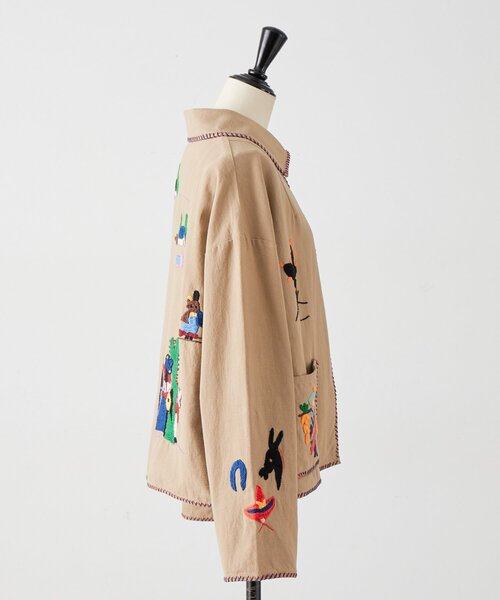 BEARDSLEY（ビアズリー）の「《2/12(木)12:00予約開始》襟付きメキシカンジャケット（その他アウター・レディース・ベージュ・FREE）」の15枚目の写真