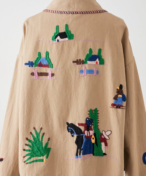 BEARDSLEY（ビアズリー）の「《2/12(木)12:00予約開始》襟付きメキシカンジャケット（その他アウター・レディース・ベージュ・FREE）」の17枚目の写真