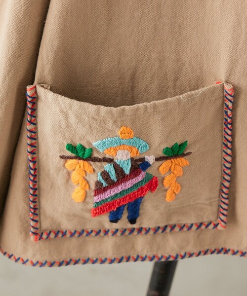 BEARDSLEY（ビアズリー）の「《2/12(木)12:00予約開始》襟付きメキシカンジャケット（その他アウター・レディース・ベージュ・FREE）」の7枚目の写真