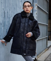 Narcissus | 【リバーシブル】ムートンコート/ボアコート(ムートンコート)