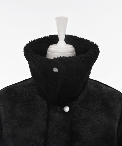 Narcissus（ナルシス）の「【リバーシブル】ムートンコート/ボアコート（ムートンコート・レディース・ブラック・FREE）」の13枚目の写真