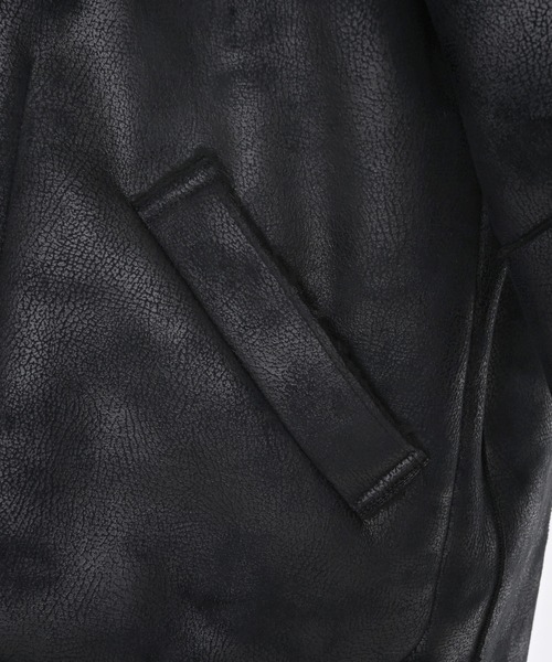 Narcissus（ナルシス）の「【リバーシブル】ムートンコート/ボアコート（ムートンコート・レディース・ブラック・FREE）」の16枚目の写真