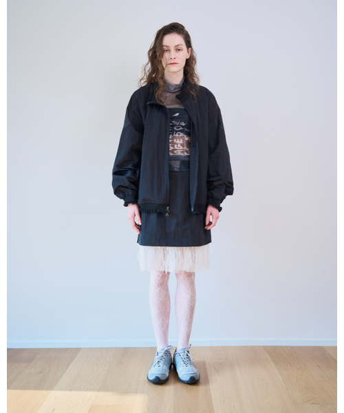 SEEN(シーン)の「レースレイヤードナイロンスカート(ブラック)(スカート・レディース・その他・SMALL/MEDIUM)」の1枚目の写真