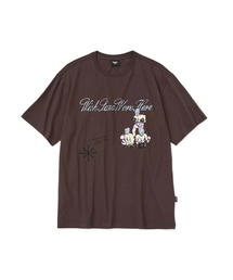 マスクボクサーTシャツ_BROWN