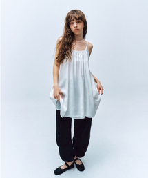 MMAK（マーク）の「ベイビー ボリューム シュリンク スリーブレス ドレス,ホワイト（ワンピース）」