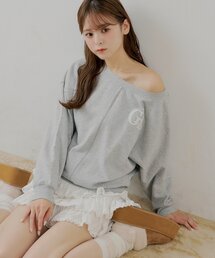 ワンショルルーズスウェット