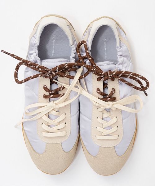 MAISON SPECIAL（メゾンスペシャル）の「Soft Barre Sneakers/ソフトバレースニーカー（スニーカー・レディース・ピンク/オフホワイト/ブルー・38/37/36）」の12枚目の写真