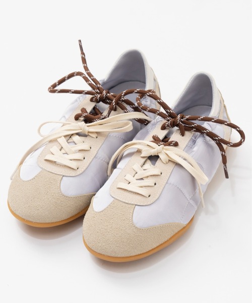 MAISON SPECIAL(メゾンスペシャル)の「Soft Barre Sneakers/ソフトバレースニーカー(スニーカー・レディース・ピンク/オフホワイト/ブルー・38/37/36)」の13枚目の写真