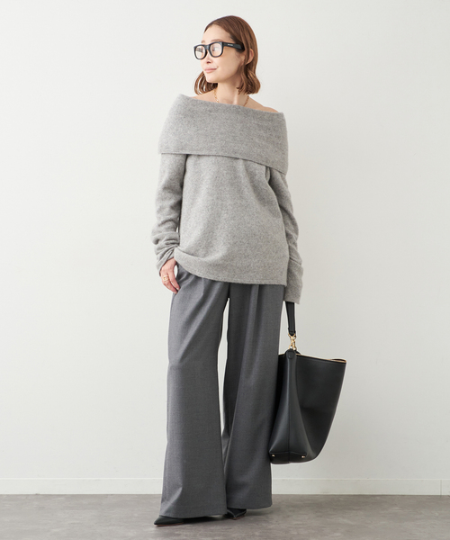 Fluffy Off Shoulder ニット（ニット/セーター）｜Fluffy（フラッフィ