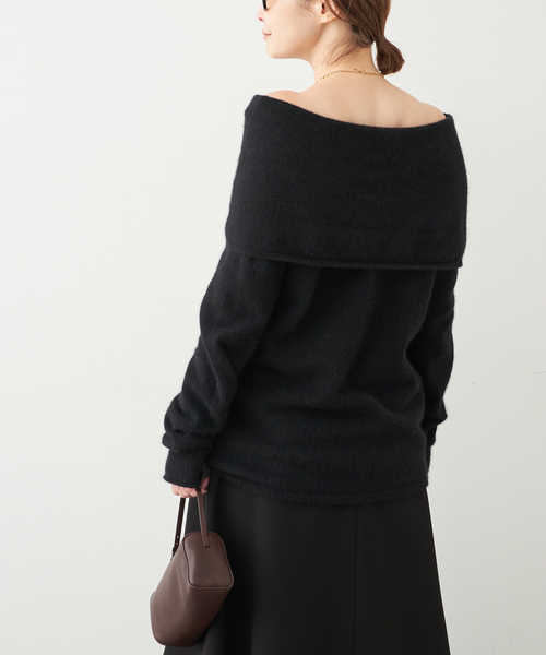 Fluffy Off Shoulder ニット（ニット/セーター）｜Fluffy（フラッフィ
