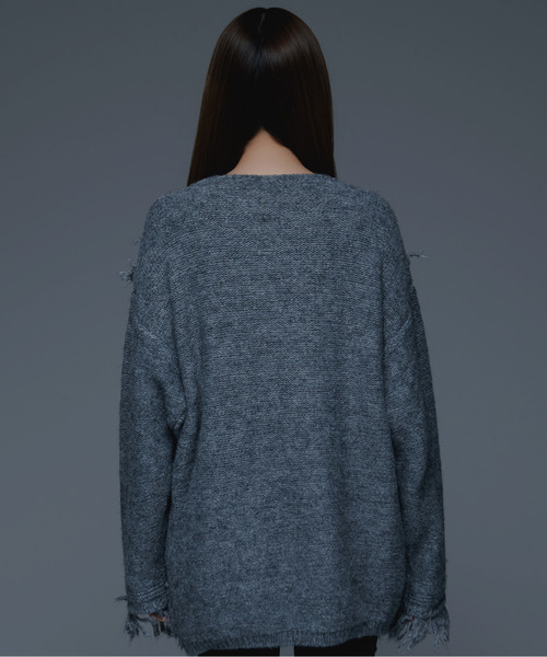 .KOM（ドットコム）の「『.KOM/ドットケーオーエム』蝶デザインニット【GC】（ニット/セーター・レディース・アイボリー/グレー・FREE）」の9枚目の写真