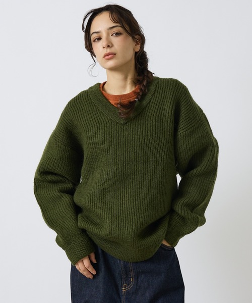 セール】【LUCEBER/ルースバー】MID G KNIT V NECK SWEATER /ニットV