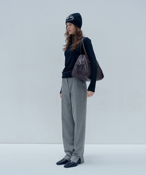 CHRISTINE PROJECT(クリスティンプロジェクト)の「TWO ZIPPER BAG ORIGINAL(CACAO)(ショルダーバッグ・レディース・その他・FREE)」の3枚目の写真