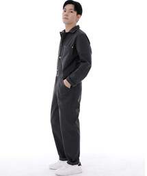 SAINTCREW（セントクルー）の「シティボーイボタンジャンプスーツ CBB-507 チャコールグレー（つなぎ/オールインワン）」