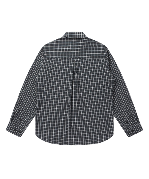 SOLEW(ソル)の「リラックスフィットシアサッカーシャツ_ブラック(シャツ/ブラウス・メンズ・その他・SMALL/MEDIUM/LARGE/X-LARGE)」の2枚目の写真
