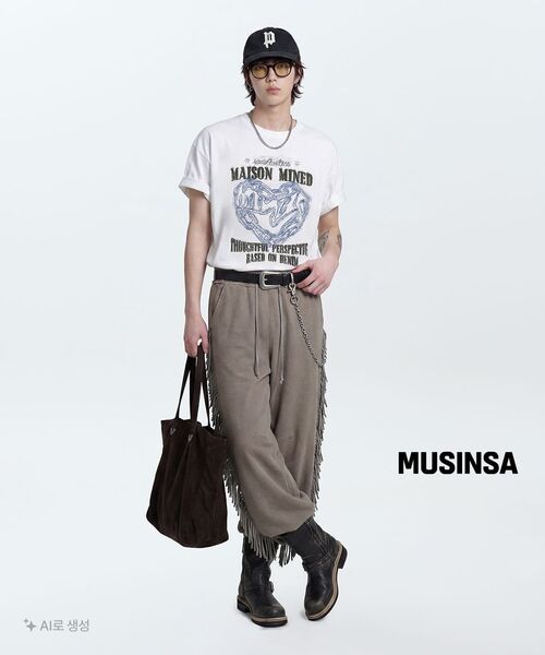 POKER FACE（ポーカーフェイス）の「WESTERN HANDLE SHOPPER BAG BROWN（ショルダーバッグ・メンズ・その他・ONE）」の14枚目の写真
