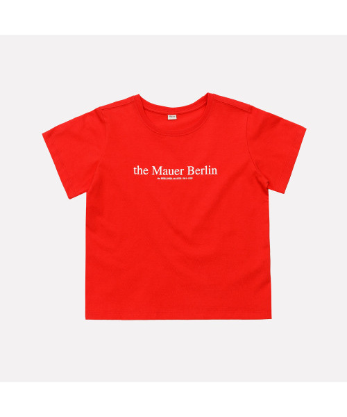 MAUER(マウアー)の「マウアーポイント ロゴ クロップ Tシャツ (O/レッド)(Tシャツ/カットソー・レディース・その他・SMALL/MEDIUM)」の1枚目の写真