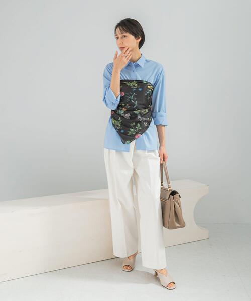 URBAN RESEARCH ROSSO WOMEN（アーバンリサーチ　ロッソ）の「ボタニカルプリントスカーフ（バンダナ/スカーフ・レディース・ブラック/オフホワイト・FREE）」の11枚目の写真