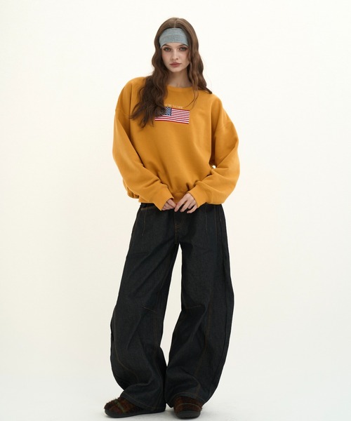 BENUA（ベヌア）の「embroidery sweat shirt/刺繍スウェット