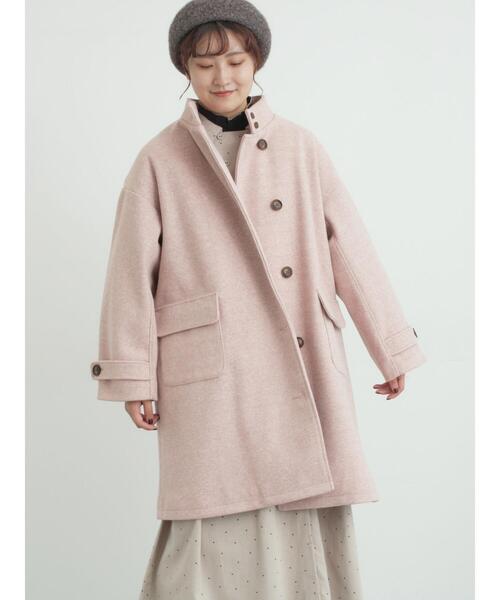 Samansa Mos2（サマンサ モスモス）の「ウールライクスタンドネックコート（その他アウター・レディース・チャコールグレー/ピンク/ベージュ/モカ・F）」の15枚目の写真