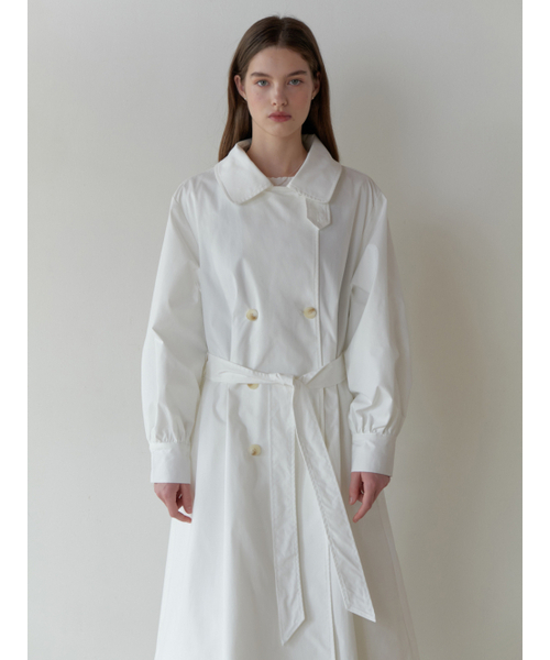RE_L(リエル)の「Magnet trench coat (white)(トレンチコート・レディース・その他・FREE)」の2枚目の写真