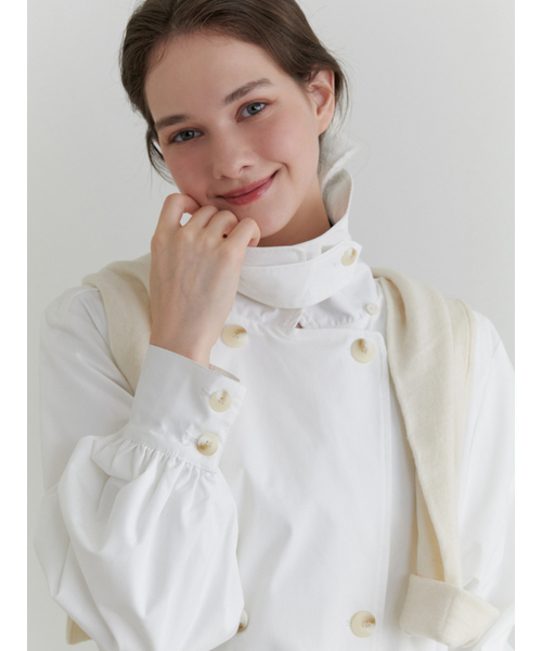 RE_L(リエル)の「Magnet trench coat (white)(トレンチコート・レディース・その他・FREE)」の7枚目の写真