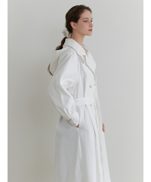 RE_L(リエル)の「Magnet trench coat (white)(トレンチコート・レディース・その他・FREE)」の9枚目の写真