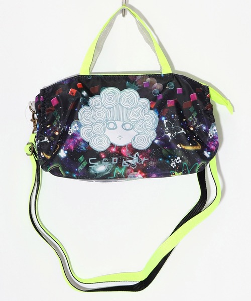 ScoLar（スカラー）の「653447：スカラーちゃん両面総柄 配色ミニショルダー（ショルダーバッグ・レディース・ピンク/イエロー/ブルー・FREE）」の3枚目の写真