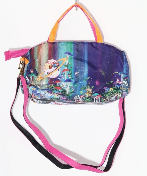 ScoLar（スカラー）の「653447：スカラーちゃん両面総柄 配色ミニショルダー（ショルダーバッグ・レディース・ピンク/イエロー/ブルー・FREE）」の11枚目の写真