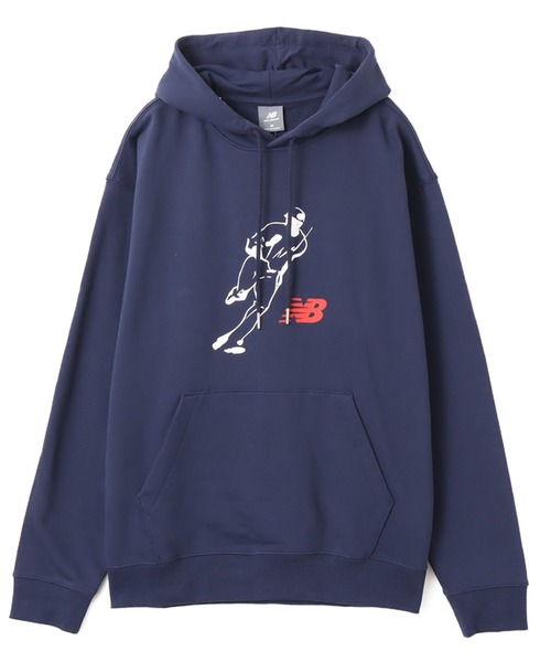 NEW BALANCE(ニューバランス)の「New Balance Shohei Always On Logo Hoodie / ニューバランス オオタニ ショウヘイ オールウェイズオンロゴフーディ(パーカー・メンズ・ブラック/アイボリー/ネイビー・M/L/XL)」の3枚目の写真