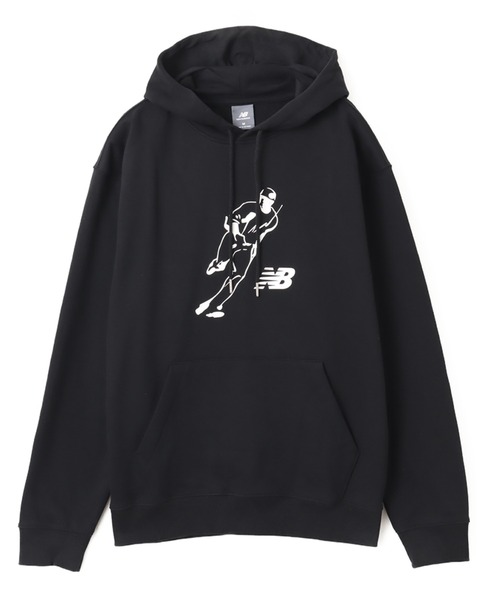 NEW BALANCE(ニューバランス)の「New Balance Shohei Always On Logo Hoodie / ニューバランス オオタニ ショウヘイ オールウェイズオンロゴフーディ(パーカー・メンズ・ブラック/アイボリー/ネイビー・M/L/XL)」の1枚目の写真