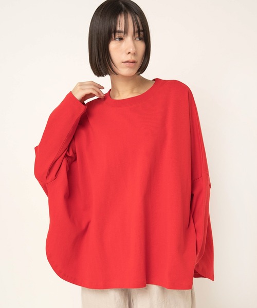RNA-N(アールエヌエーエヌ)の「M2600 ヴィンテージコットンワイドプルオーバー(Tシャツ/カットソー・レディース・杢グレー/レッド/グレー/ブルー・FREE)」の21枚目の写真