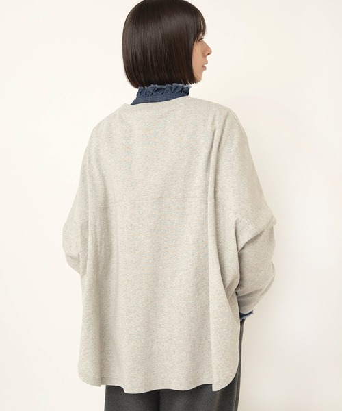 RNA-N(アールエヌエーエヌ)の「M2600 ヴィンテージコットンワイドプルオーバー(Tシャツ/カットソー・レディース・杢グレー/レッド/グレー/ブルー・FREE)」の13枚目の写真