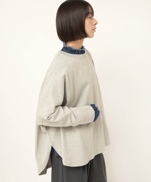 RNA-N(アールエヌエーエヌ)の「M2600 ヴィンテージコットンワイドプルオーバー(Tシャツ/カットソー・レディース・杢グレー/レッド/グレー/ブルー・FREE)」の12枚目の写真