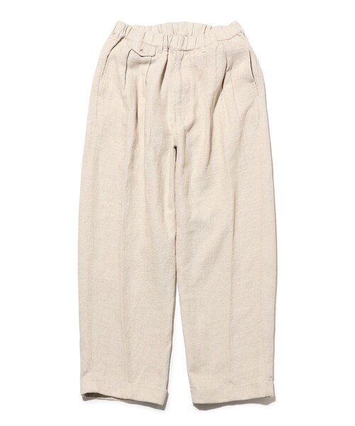 BEAMS PLUS(ビームスプラス)の「2 Pleats Relax Trousers COTTON Linen(その他パンツ・メンズ・グレー/オフホワイト/ネイビー・X-LARGE/LARGE/MEDIUM/SMALL)」の5枚目の写真