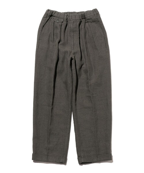 BEAMS PLUS(ビームスプラス)の「2 Pleats Relax Trousers COTTON Linen(その他パンツ・メンズ・グレー/オフホワイト/ネイビー・X-LARGE/LARGE/MEDIUM/SMALL)」の12枚目の写真